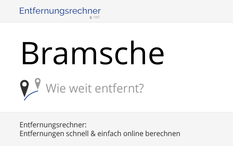 Wo liegt Bramsche, Deutschland? Entfernung, Land & Karte