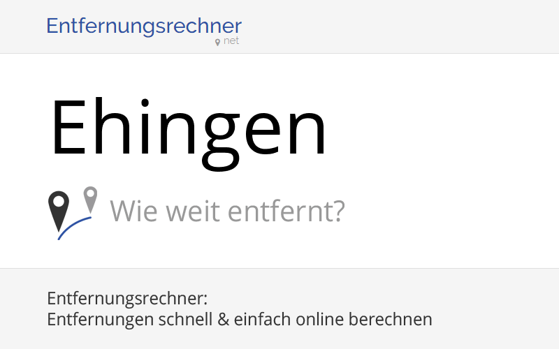 Wo liegt Ehingen, Deutschland? Entfernung, Land & Karte