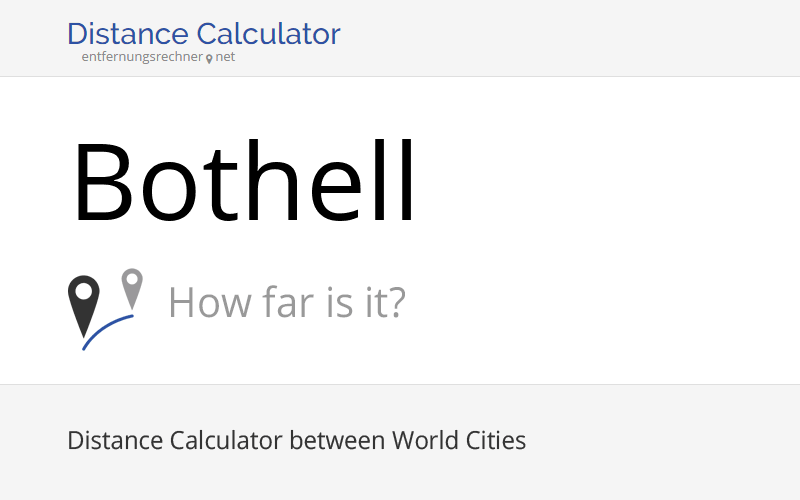 Where is Bothell, United States located? Distance, Country & Map