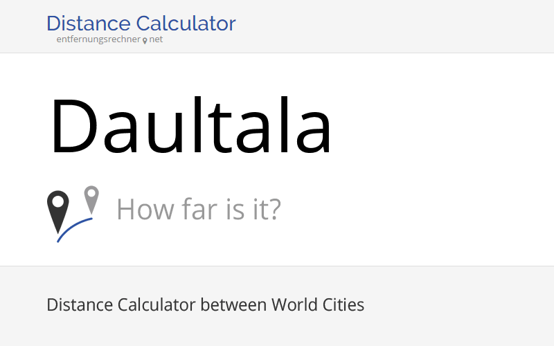 Where is Daultala, Pakistan located? Distance, Country & Map