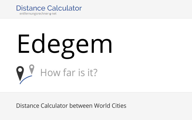 Where is Edegem, Belgium located? Distance, Country & Map