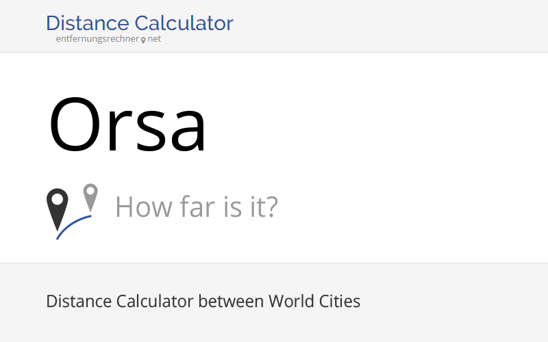 Where is Orsa, Sweden located? Distance, Country & Map