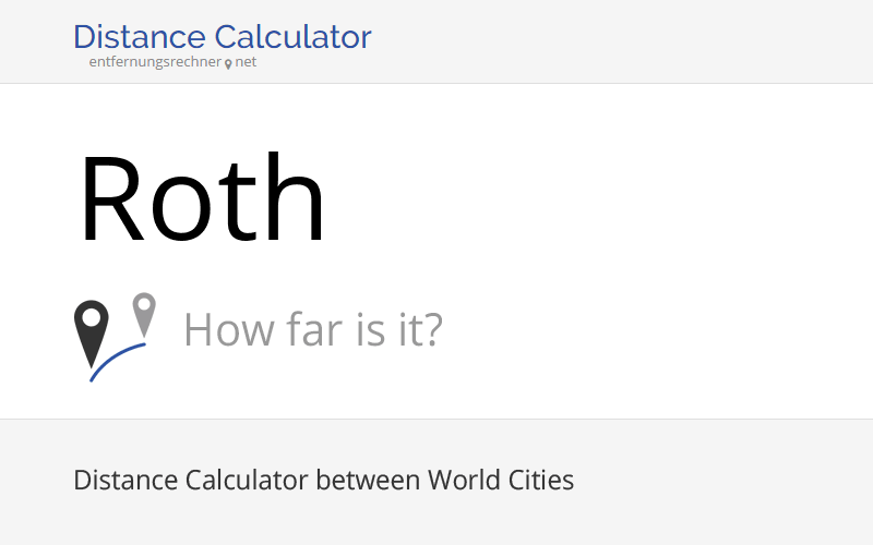 Where is Roth, Germany located? Distance, Country & Map