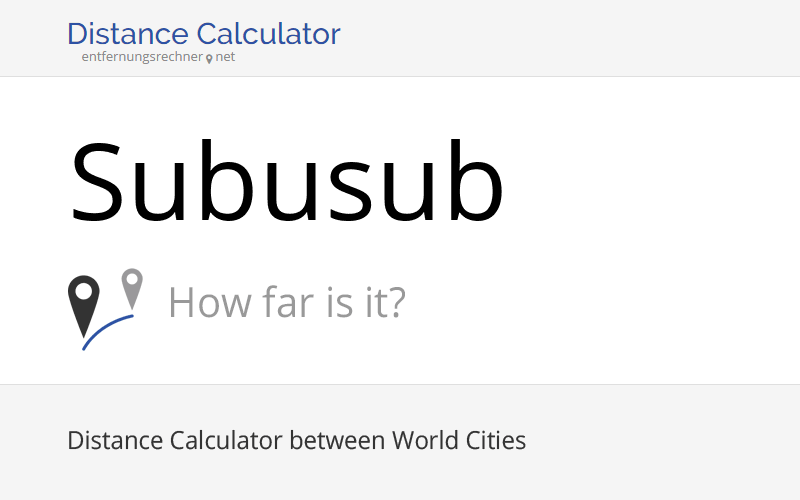 Where is Subusub, Philippines located? Distance, Country & Map