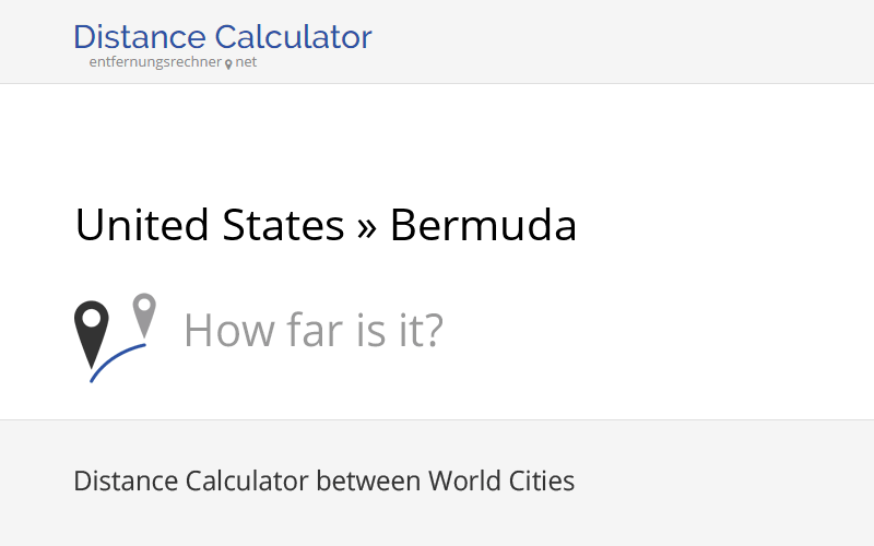United States » Bermuda Distance, Miles and Kilometer