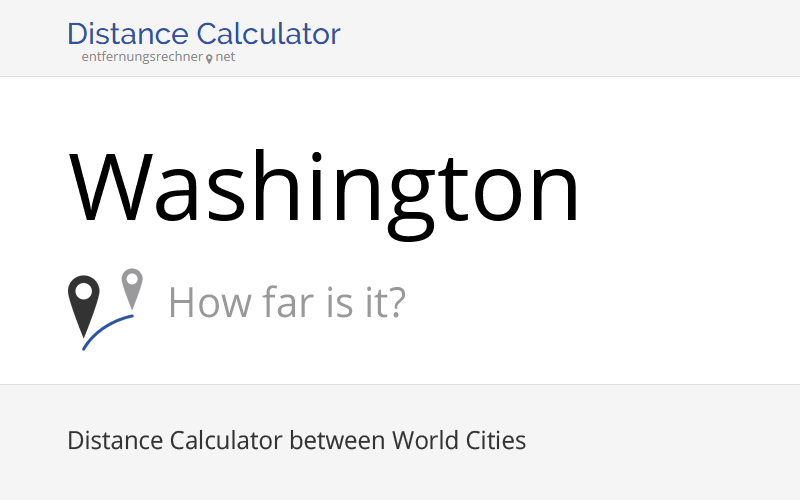 Where is Washington, United States located? Distance, Country & Map
