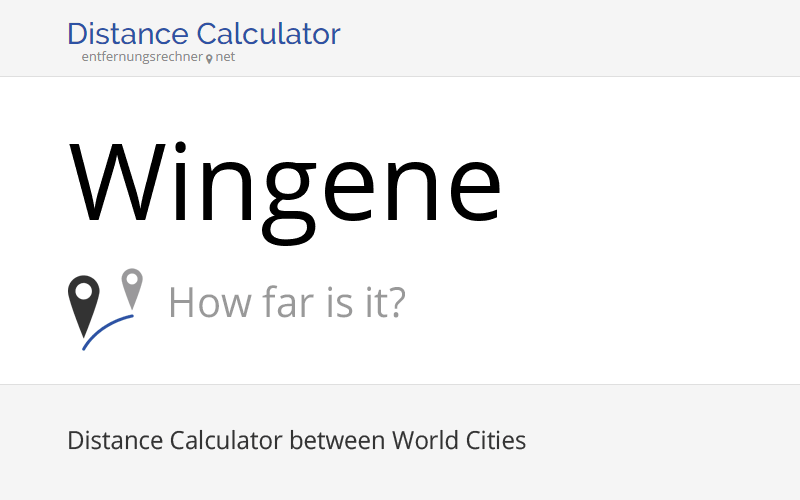 Where is Wingene, Belgium located? Distance, Country & Map